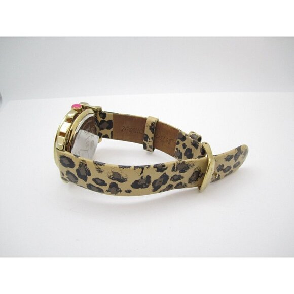 Women Betsey Johnson Quartz WR Analog Dial Lepoard Watch (G348) - Picture 9 of 9